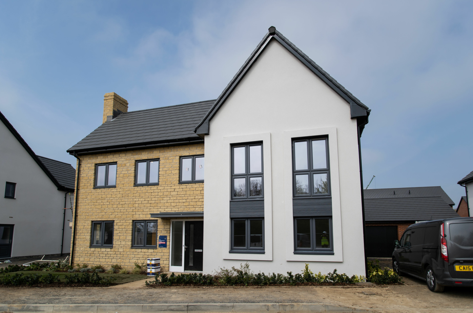 A new residential house completed with Donaldson Timber Systems products